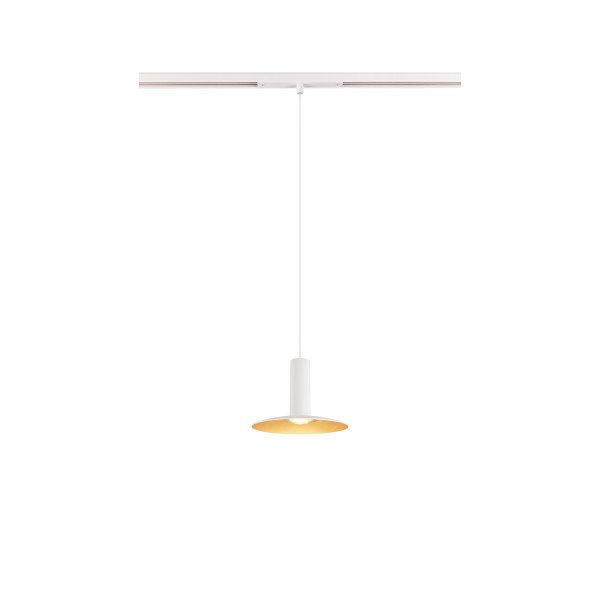Lalu® elypse 15, abat-jour, mix&match, h : 1,4 cm, blanc/or
