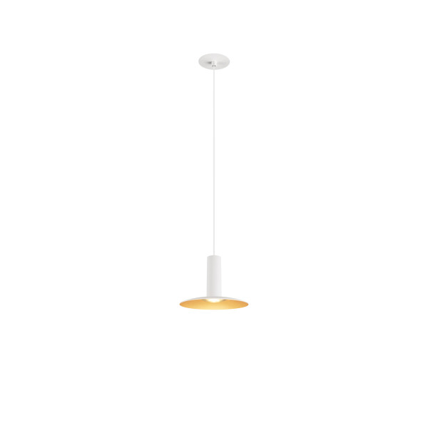 Lalu® elypse 15, abat-jour, mix&match, h : 1,4 cm, blanc/or