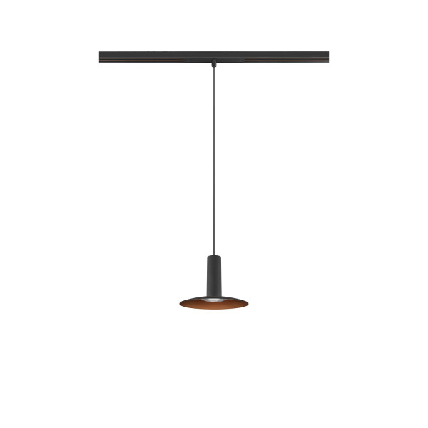 Lalu® elypse 15, abat-jour, mix&match, h : 1,4 cm, noir/bronze antique