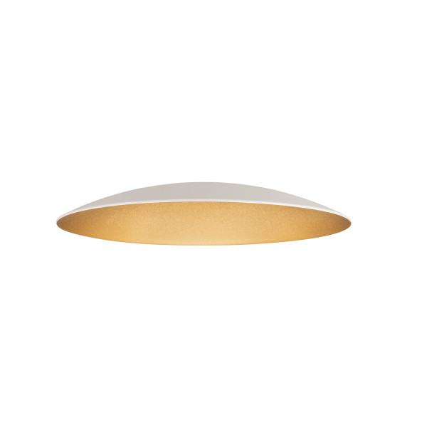 Lalu® elypse 22, abat-jour, mix&match, h : 2,8 cm, blanc/or