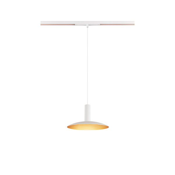 Lalu® elypse 22, abat-jour, mix&match, h : 2,8 cm, blanc/or