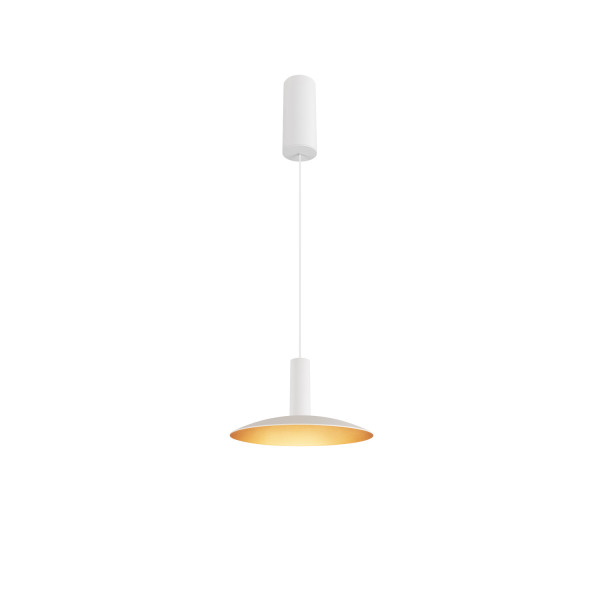 Lalu® elypse 22, abat-jour, mix&match, h : 2,8 cm, blanc/or