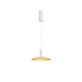 Lalu® elypse 22, abat-jour, mix&match, h : 2,8 cm, blanc/or