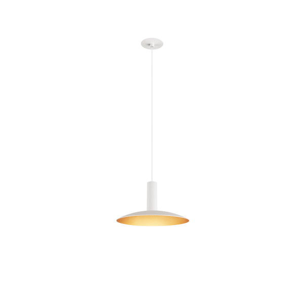 Lalu® elypse 22, abat-jour, mix&match, h : 2,8 cm, blanc/or