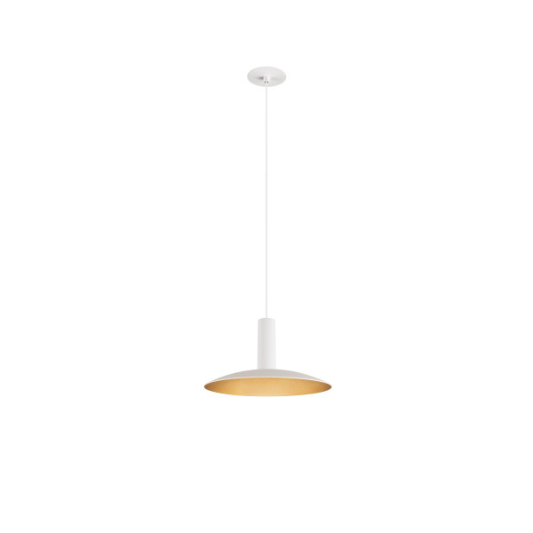 Lalu® elypse 22, abat-jour, mix&match, h : 2,8 cm, blanc/or