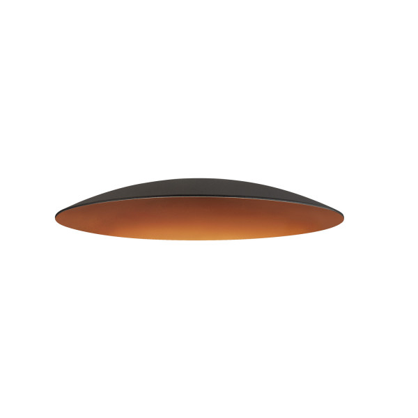 Lalu® elypse 22, abat-jour, mix&match, h : 2,8 cm, noir/bronze antique