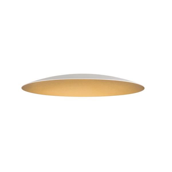 Lalu® elypse 33, abat-jour, mix&match, h : 3,5 cm, blanc/or