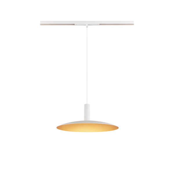 Lalu® elypse 33, abat-jour, mix&match, h : 3,5 cm, blanc/or