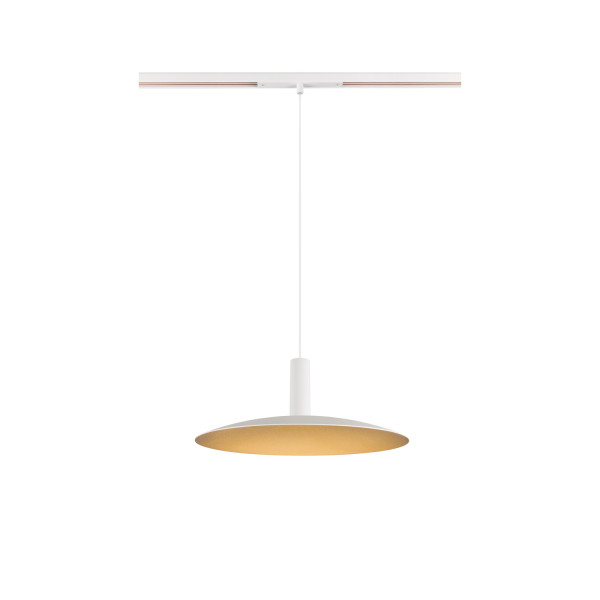 Lalu® elypse 33, abat-jour, mix&match, h : 3,5 cm, blanc/or