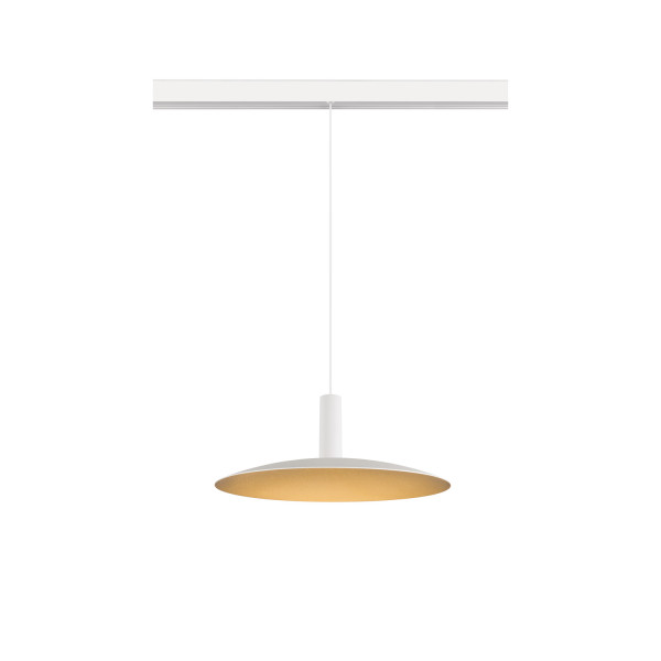 Lalu® elypse 33, abat-jour, mix&match, h : 3,5 cm, blanc/or