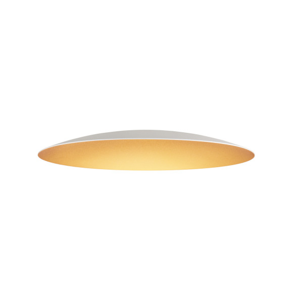 Lalu® elypse 33, abat-jour, mix&match, h : 3,5 cm, blanc/or