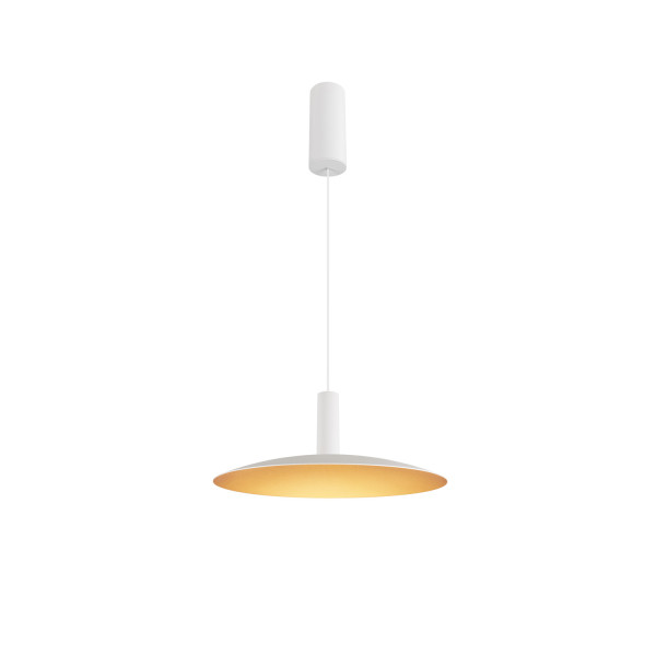 Lalu® elypse 33, abat-jour, mix&match, h : 3,5 cm, blanc/or