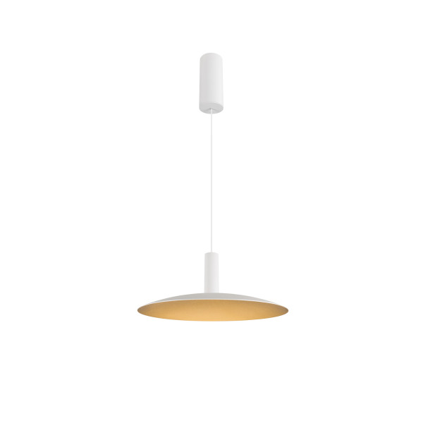 Lalu® elypse 33, abat-jour, mix&match, h : 3,5 cm, blanc/or