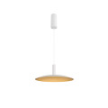 Lalu® elypse 33, abat-jour, mix&match, h : 3,5 cm, blanc/or
