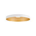 Lalu® plate 15, abat-jour, mix&match, h : 1,5 cm, blanc/or