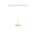 Lalu® plate 15, abat-jour, mix&match, h : 1,5 cm, blanc/or