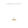 Lalu® plate 15, abat-jour, mix&match, h : 1,5 cm, blanc/or