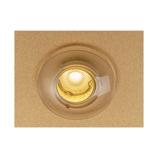 Lalu® plate 15, abat-jour, mix&match, h : 1,5 cm, blanc/or