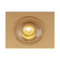 Lalu® plate 15, abat-jour, mix&match, h : 1,5 cm, blanc/or