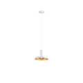 Lalu® plate 15, abat-jour, mix&match, h : 1,5 cm, blanc/or
