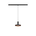 Lalu® plate 15, abat-jour, mix&match, h : 1,5 cm, noir/bronze antique
