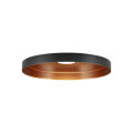 Lalu® plate 15, abat-jour, mix&match, h : 1,5 cm, noir/bronze antique