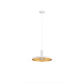 Lalu® plate 22, abat-jour, mix&match, h : 1,5 cm, blanc/or
