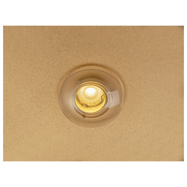 Lalu® plate 22, abat-jour, mix&match, h : 1,5 cm, blanc/or