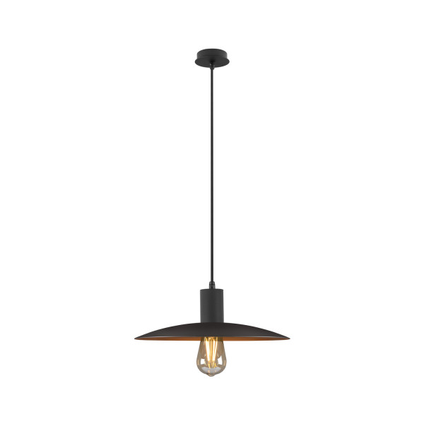 Lalu®, abat-jour, base e27, mix&match, h : 3,5 cm, noir/bronze antique