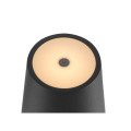 Vinolina two, lampe à poser, sans fil, ip65, 2200/2700/3000 k, touch, noir