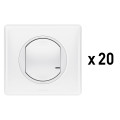 Lot de 20 interrupteurs connectés Céliane With Netatmo avec option variateur blanc