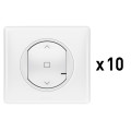 Lot de 10 interrupteurs connectés Céliane With Netatmo pour volets roulants et stores