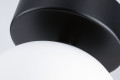 Applique - plafonnier gove ip44 led 5w satin/noir mat verre/metal