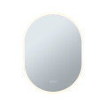 Miroir mirra oval ip44 led whiteswitch 22w 600x800mm blanc 230v metal/ac