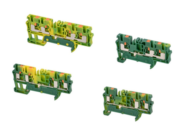 Blocs de jonction push-in - circuit de terre à plusieurs niveaux