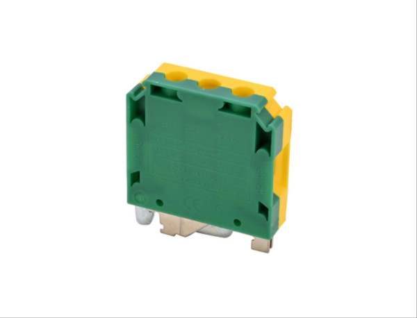 Tbsg16 - bloc de jonction vissé 16 mm²  protection vert/jaune pour circuit de terre