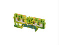 Tbpg4x2-2 - bloc de jonction push-in 4 mm² vert/jaune 4 connexions pour circuit de terre