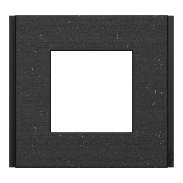 Unica déco signature - plaque finition recyclée - noir nuancé - 1p