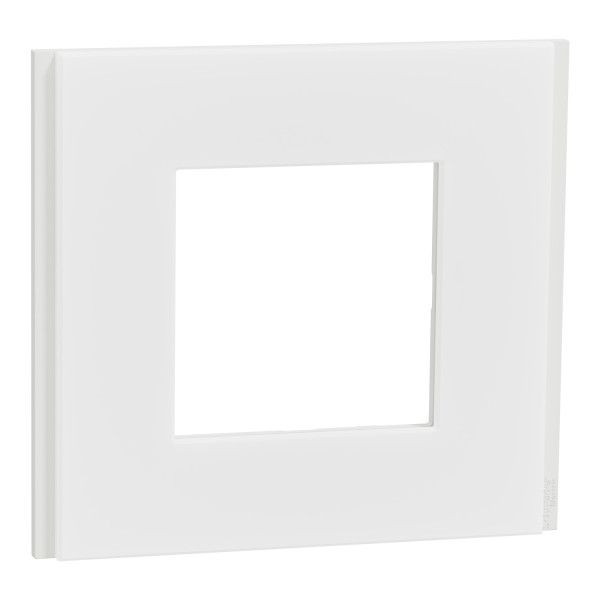 Unica déco signature - plaque de finition - blanc neige - 1p