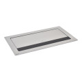 Prise flip-up 2x2p+t schuko + usb a+c + rj45 + hdmi - 8 mod - cordon 2m - métal