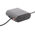 Prise link'on incara 4x2p+t schk + 2 usb a+c - cord 0,5m wieland  - noir