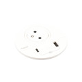 Disq80 incara blanc prise f/b usb a+c cordon 2m avec fiche