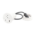 Disq80 incara blanc prise f/b usb a+c cordon 0,5m avec fiche gst18