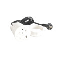 Disq80 incara blanc prise sch usb a+c cordon 2m avec fiche