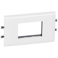 Legrand - support prog. mosaic 3 modules couvercle 85 blanc