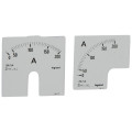 Cadran de mesure (1 rond + 1 carré) pour ampèremètre analogique - 0-200 A