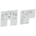 Cadran de mesure (1 rond + 1 carré) pour ampèremètre analogique - 0-250 A