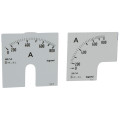 Cadran de mesure (1 rond + 1 carré) pour ampèremètre analogique - 0-800 A