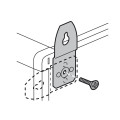 Pattes de fixation murale métal (4) - pour coffrets métal XL3