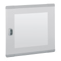 Porte plate vitrée XL3 160 - pour coffret H 450 mm